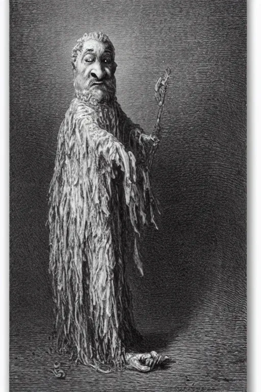 Image similar to a muppet by Gustave Dore