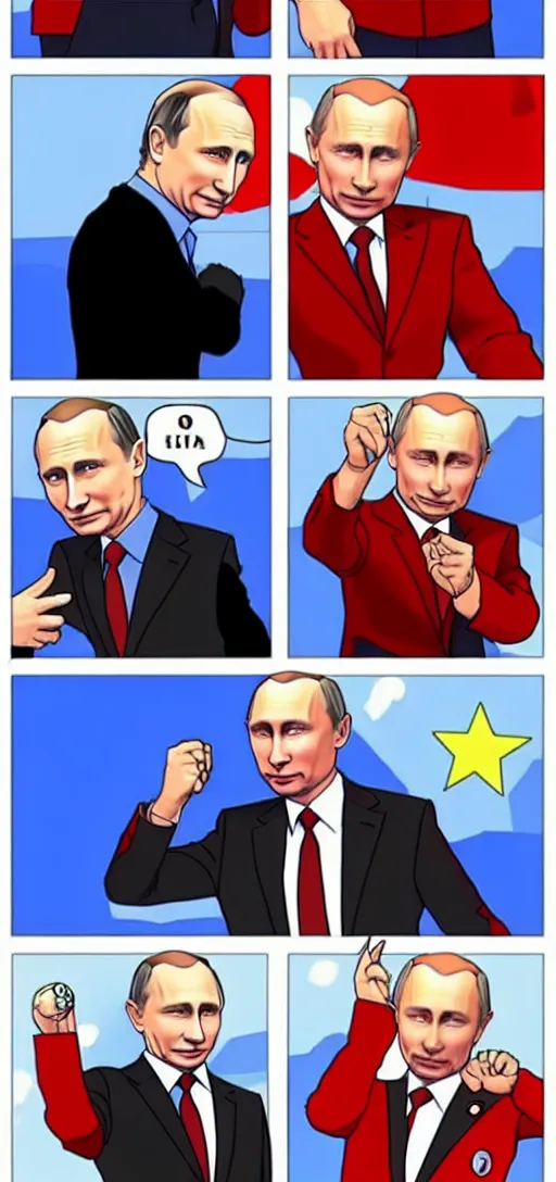 Image similar to vladimir putin in pokemon