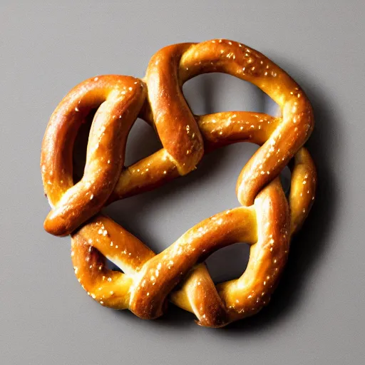 Image similar to abstract thoughts in the form of a pretzel