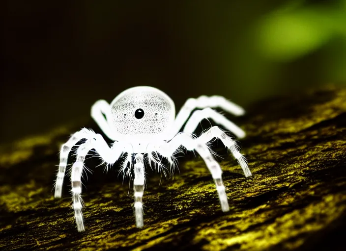 Prompt: white crystal clear spider in a forest. highly detailed 8 k. intricate. lifelike. soft light. fantasy horror style. cinematic post - processing