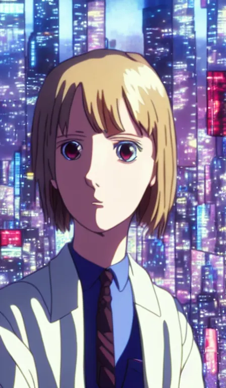 Prompt: anime fine details portrait of Eleven in front of cyberpunk moder city landscape on the background deep bokeh, close-up view, anime masterpiece by Studio Ghibli. 8k, sharp high quality anime, artstation