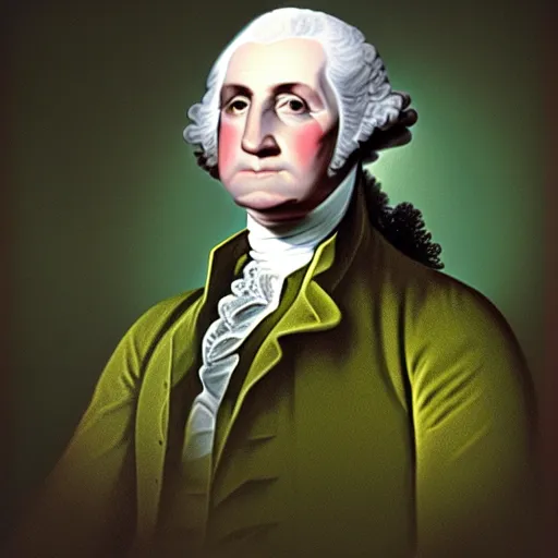 Prompt: george washington in the modern times, colored hd, modern times, 1 st president, rtx on, uhd 4 k