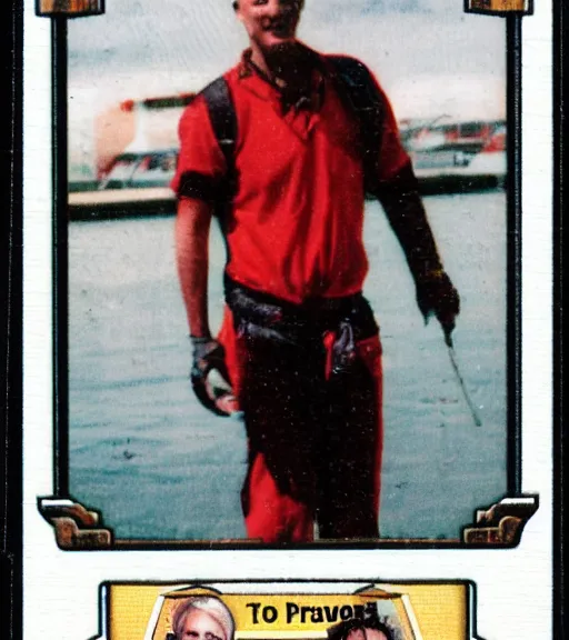 Image similar to a trading card