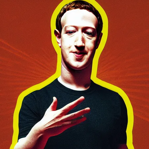 Image similar to mark zuckerberg takes over the world, artist interpretation, high fidelity, godlike, facebook, modern rendition