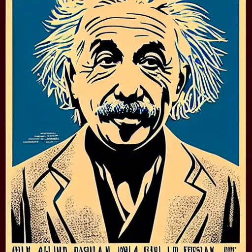 Image similar to einstein poster by shepard fairey