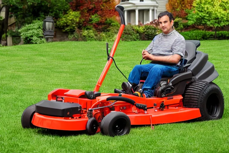 Image similar to garfield lawn mower