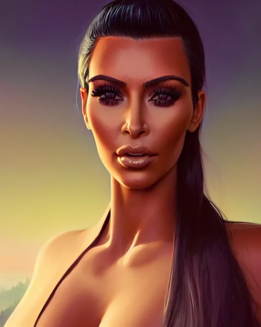 Prompt: highly detailed vfx portrait of, kim kardashian in leggings by stephen bliss, chalk, unrealengine, greg rutkowski, loish, rhads, beeple, chalk, makoto shinkai and lois van baarle, ilya kuvshinov, rossdraws, tom bagshaw, basil gogos