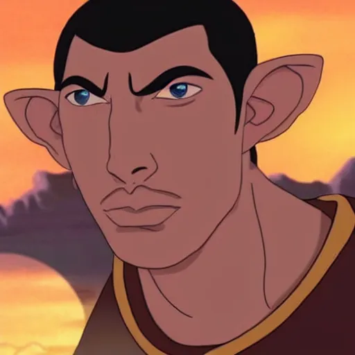 Image similar to adam driver as avatar aang from the last airbender