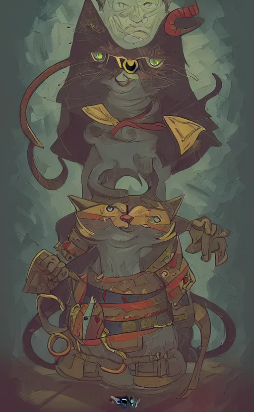 Image similar to powerful wizard cat, dungeons and dragons by simon kennedy, studio muti