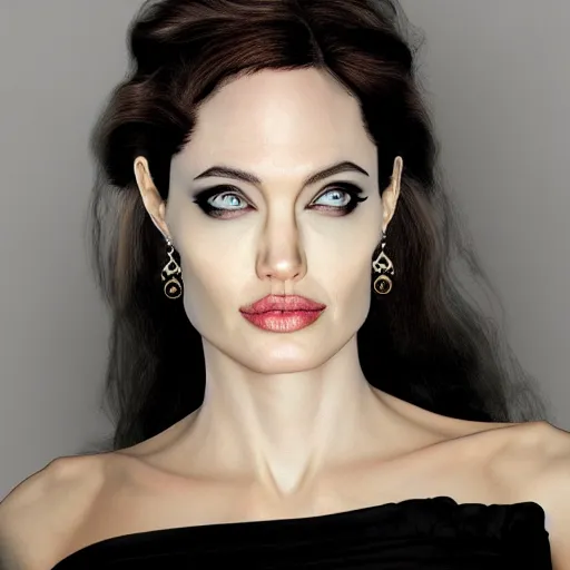 Image similar to cleopatra is angelina jolie