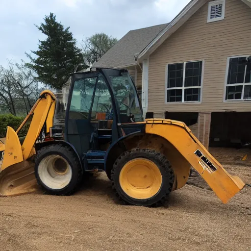 Prompt: backhoe, craigslist photo