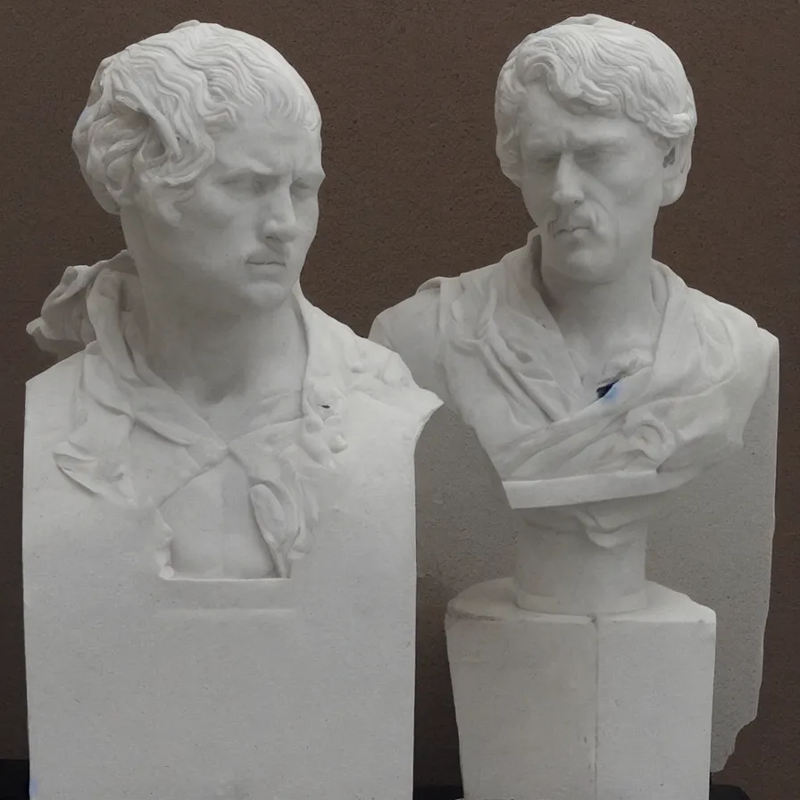 Image similar to “marble bust of Aaron Gomez”
