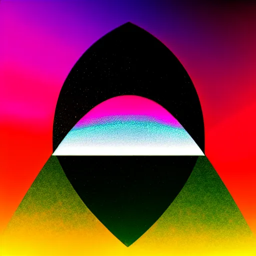 Image similar to pink floyd dark side of the moon, album cover, music 🎶, digital art