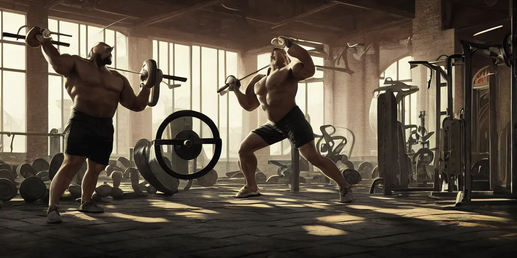 Prompt: walrus lifting weights in the gym, realistic 4 k octane beautifully detailed render, 4 k post - processing, highly detailed, intricate complexity, epic composition, magical atmosphere, cinematic lighting, masterpiece, ultra hd