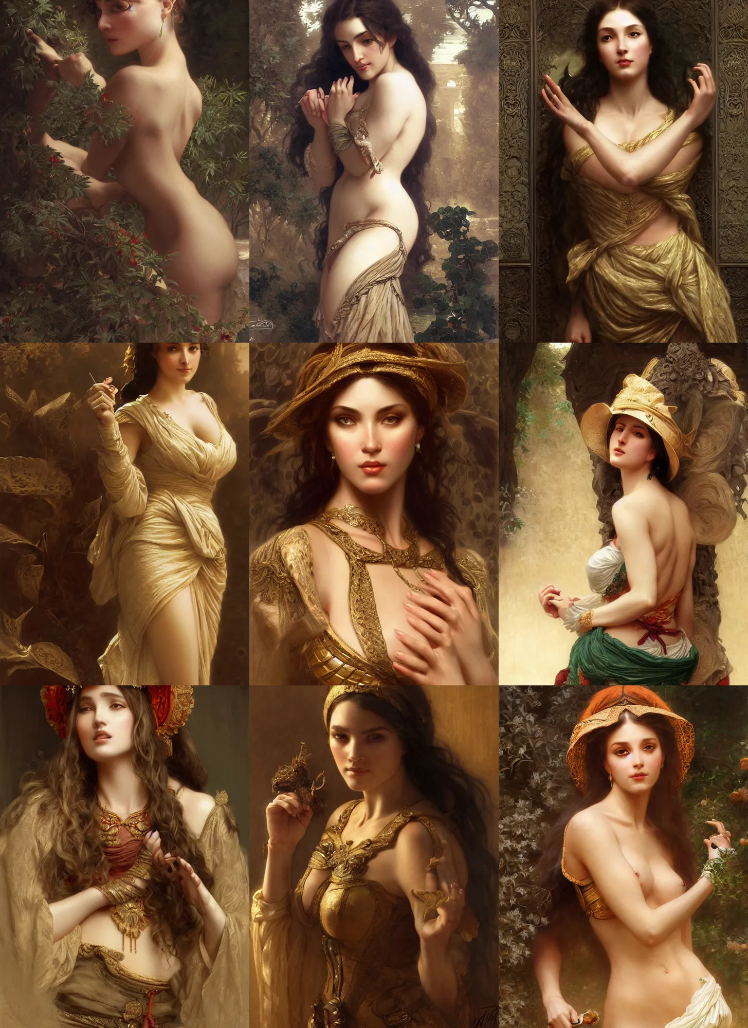 Prompt: Carmen sandiago, intricate, elegant, highly detailed, digital painting, artstation, concept art, smooth, sharp focus, illustration, orientalism, edwin long, theodore ralli, aleksi briclot, rutkowski, bouguereau