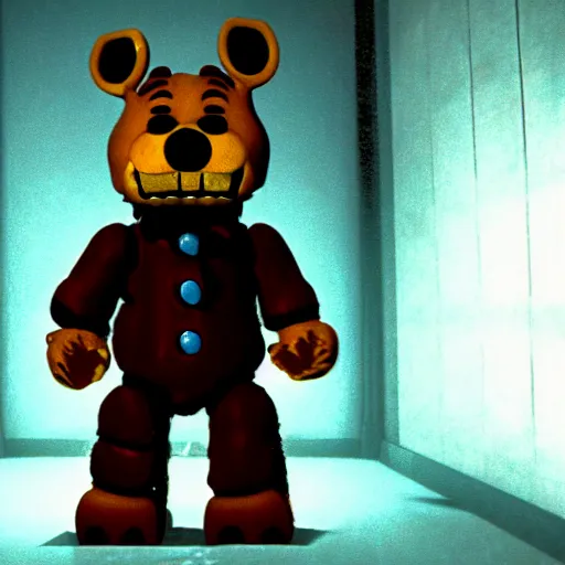 Image similar to still photo of freddy fazbear in the thing ( 1 9 8 2 ), cinematic lighting, scene, cinematic