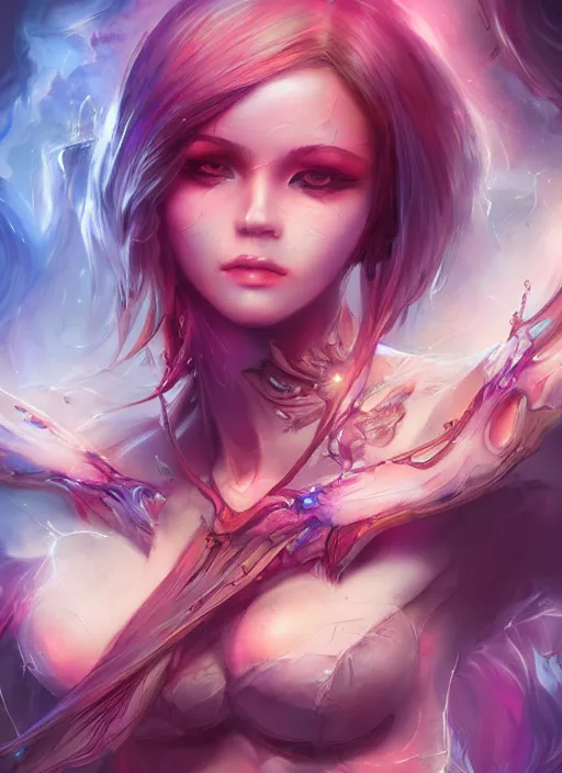 Image similar to dreamscape, female, ross tran!!!, vivid colors, anatomical, highly detailed sculpture, intricate detailed, ommatidia, 8 k, cinematic atmosphere, post - processing