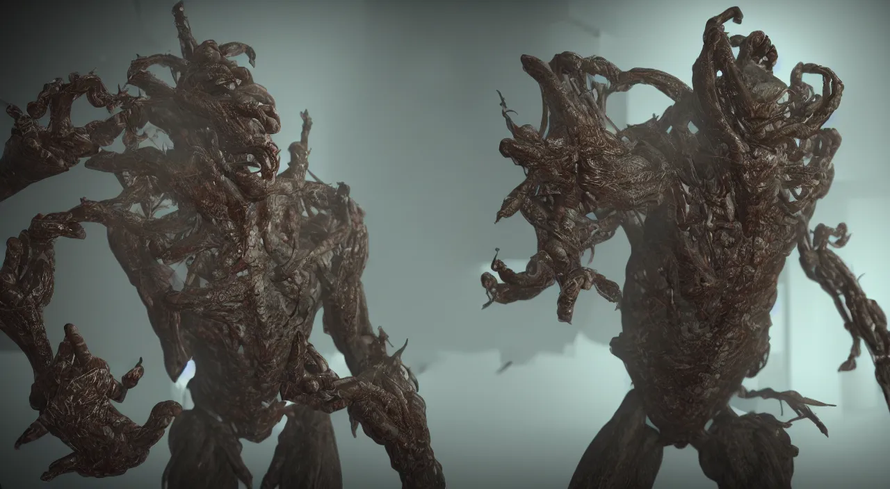 Image similar to body horror, unreal engine, octane render, depth of field, cycles render, hd