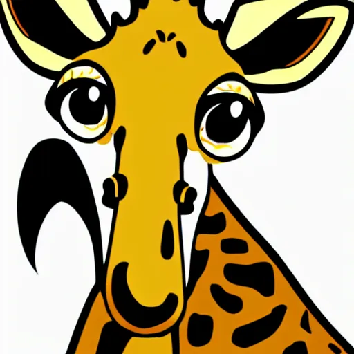 Prompt: cute cartoon giraffe anteater in the African savanna, Ghibli, clipart