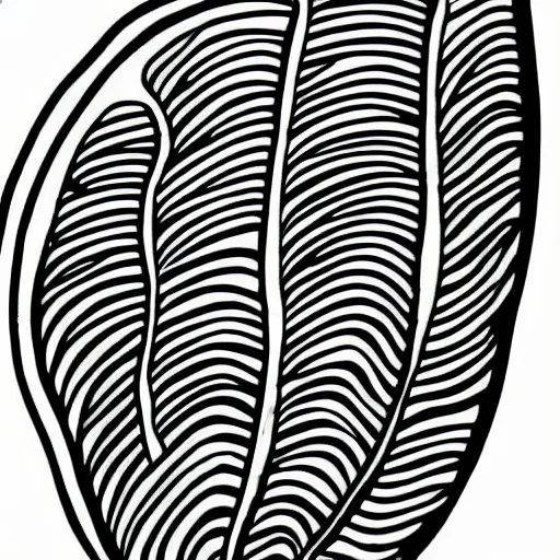 Image similar to thin lines, tattoo stencil of a monstera deliciosa leaf, intricate lines, elegant