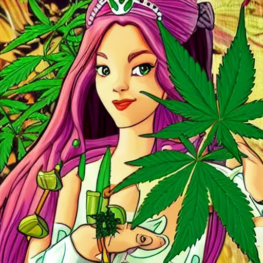 Image similar to princess of cannabis