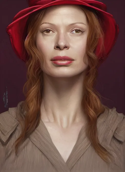 Image similar to portrait of Rebecca Ferguson as Rose The Hat in Doctor Sleep (2019), highly detailed, centered, solid color background, digital painting, artstation, concept art, smooth, sharp focus, illustration, artgerm, donato giancola, Joseph Christian Leyendecker, Les Edwards, Ed Repka, WLOP