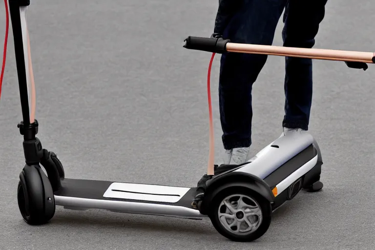 Prompt: a mobility scooter designed and produced by apple inc.