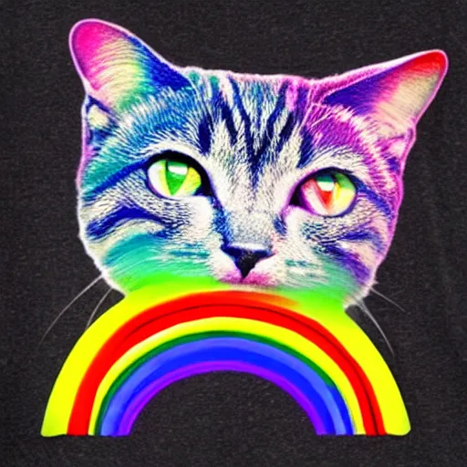 Image similar to rainbow cosmic cat