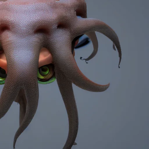 Image similar to hyperrealistic dslr film still of amorphous squid disguised as early cuyler, stunning 8 k octane comprehensive 3 d render, inspired by istvan sandorfi & greg rutkowski & unreal engine, perfect symmetry, dim volumetric cinematic lighting, extremely hyper - detailed, extremely lifelike attributes & lifelike texture, intricate, masterpiece, artstation, stunning