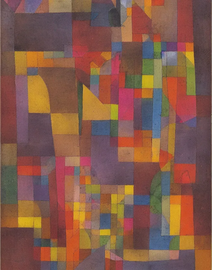 Prompt: hyper detailed industraial & utility by paul klee