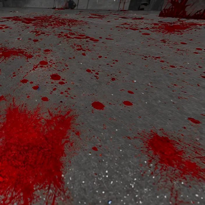 Prompt: blood splat texture for video game unreal engine