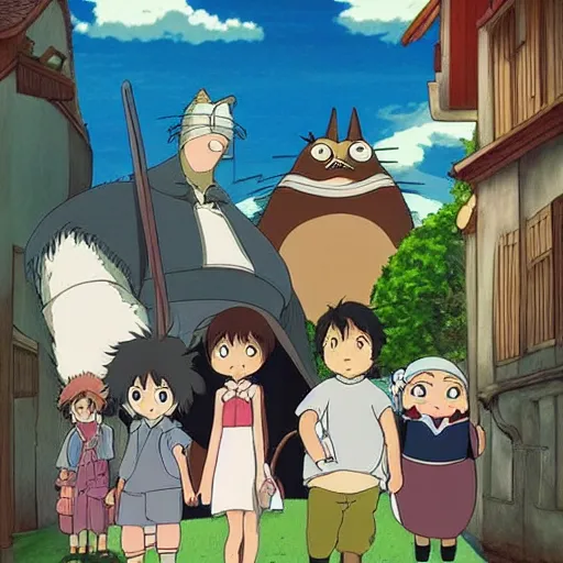 Image similar to mashup by studio ghibli