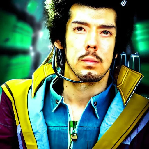 Prompt: SPACE DANDY A DANDY GUY IN SPACCCE, Realistic, HDR, Clear Image, face portrait, OMG SO REALISTIC,