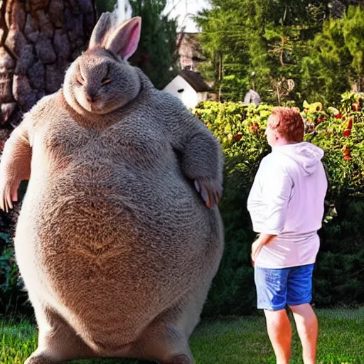 Prompt: big chungus in real life