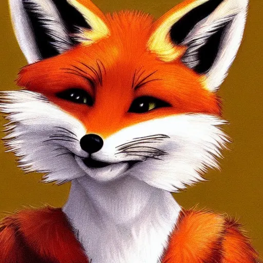 Image similar to Cute fox character, furry fandom, digital art, furaffinity, trending on twitter