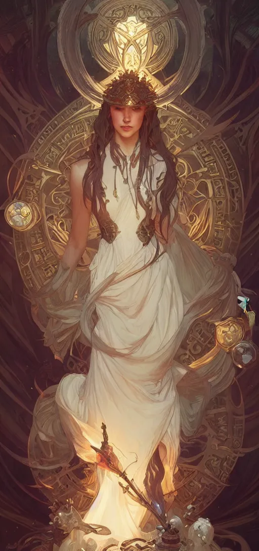 Image similar to d & d, fantasy, intricate, elegant, highly detailed, digital painting, artstation, concept art, matte, sharp focus, illustration, art by artgerm and greg rutkowski and alphonse mucha