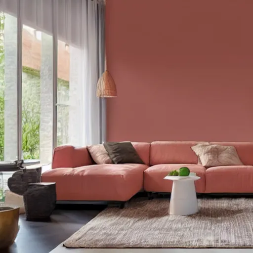 Prompt: the new color trend woodpink.