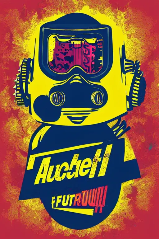 Image similar to fallout 7 6 retro futurist illustration art by butcher billy, sticker, colorful, illustration, highly detailed, simple, smooth and clean vector curves, no jagged lines, vector art, smooth andy warhol style