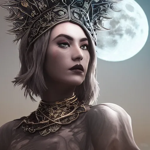 portrait of moon witch, beautiful, attractive, | Stable Diffusion | OpenArt