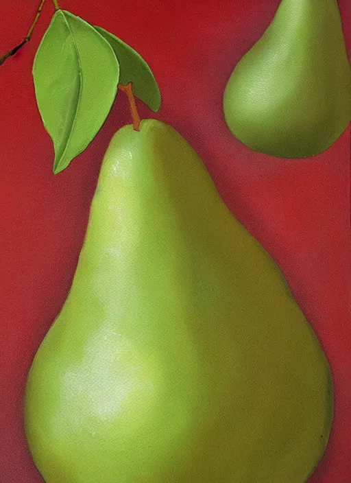 Image similar to vintage beautiful painting of the gift of life pear