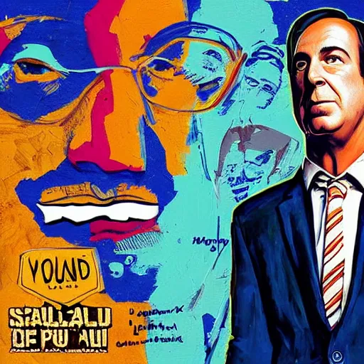 Image similar to Memphis art of Saul Goodman