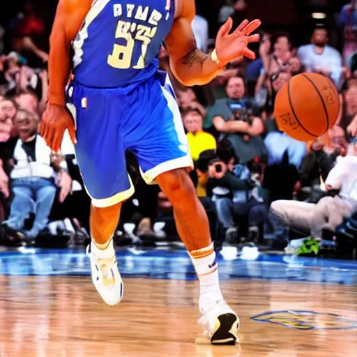 Image similar to award - winning hyperdetailed photograph of will smith playing in the nba, wearing nba jersey, nba court, as seen on getty images, 4 k, 8 k, hd quality