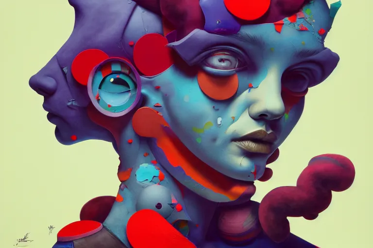 Image similar to mixed media, a brutalist designed, vivid colours, cryptic, mystical, pop surrealism by james jean, roby dwi antono, ross tran, steven kenny, paul neberra, ashley wood, atmospheric, trending on artstation. 8 k masterpiece