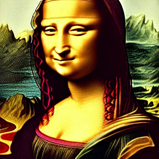Prompt: Mona lisa, drawn in London, ultra-realistic
