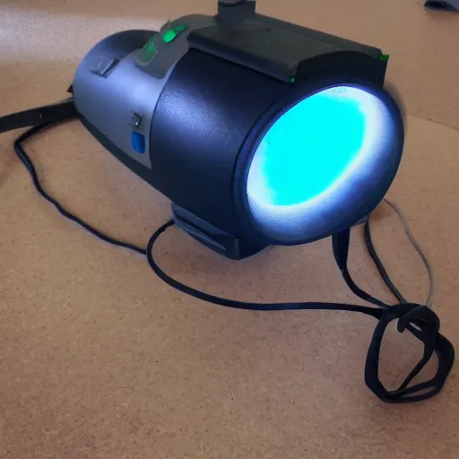 Image similar to quality product photo of the portal gun from portal