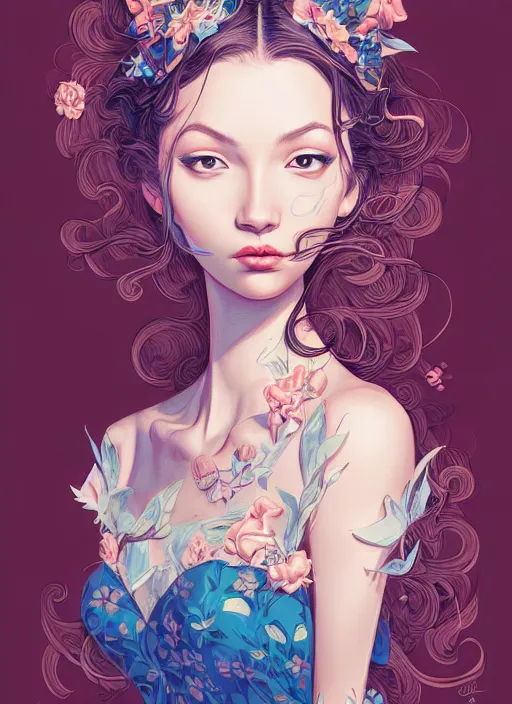 Prompt: girl venizian, extremely detailed, sharp focus, portrait, smooth, digital illustration, by james jean, by rossdraws, frank franzzeta, sakimichan