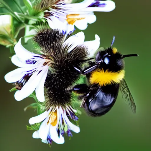 Image similar to A phone callinging a bumblebee