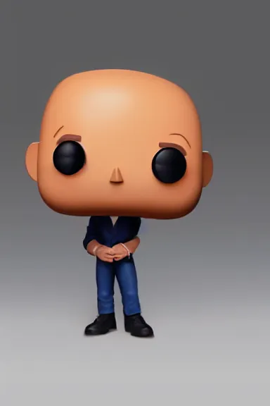 Image similar to “ very very highly detailed photorealistic jeff bezos funko pop, studio lighting and shading, 8 k, award - winning crisp details ”