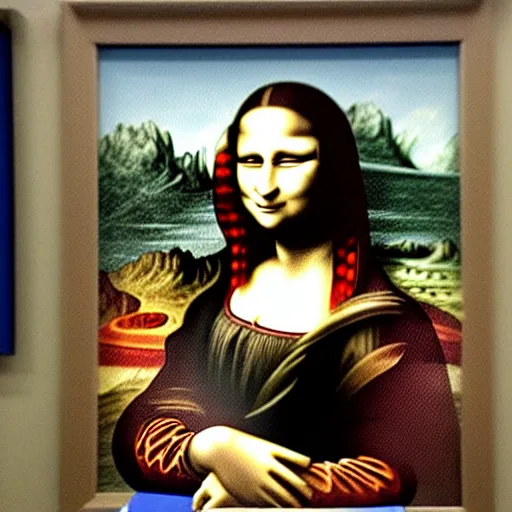 Prompt: mona lisa painted in graffiti