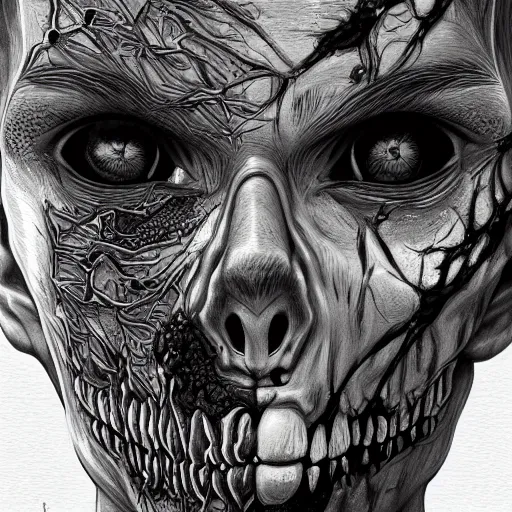 Prompt: plaguespreader zombie, beautiful, detailed symmetrical close up portrait, intricate complexity, in the style of artgerm and ilya kuvshinov, cel shaded